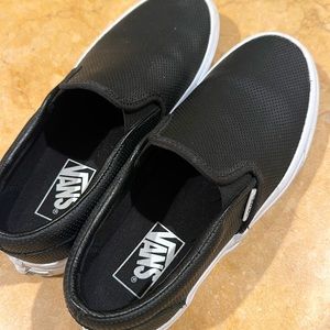 BRAND NEW VANS SLIP-ON PERF LEATHER SHOE